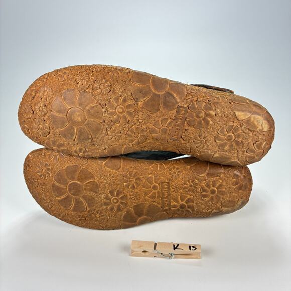 Josef Seibel Rosalie 13 Dark Blue Leather Hook & Loop Women’s Size US 9.5 EU 40 - Picture 10 of 10